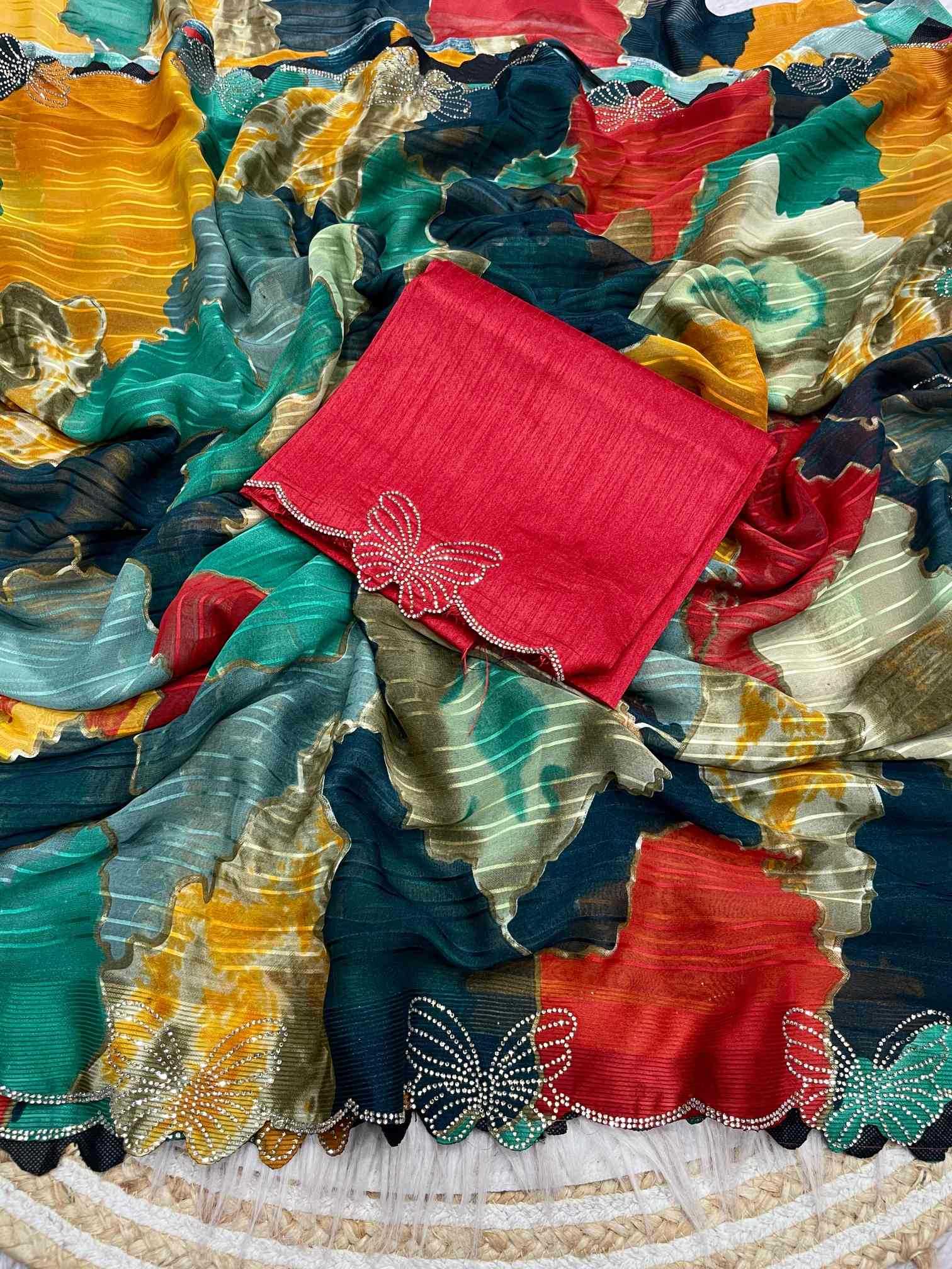 Keevaa Exporter  WEIGHTLESS Designer Sarees - YNF Online