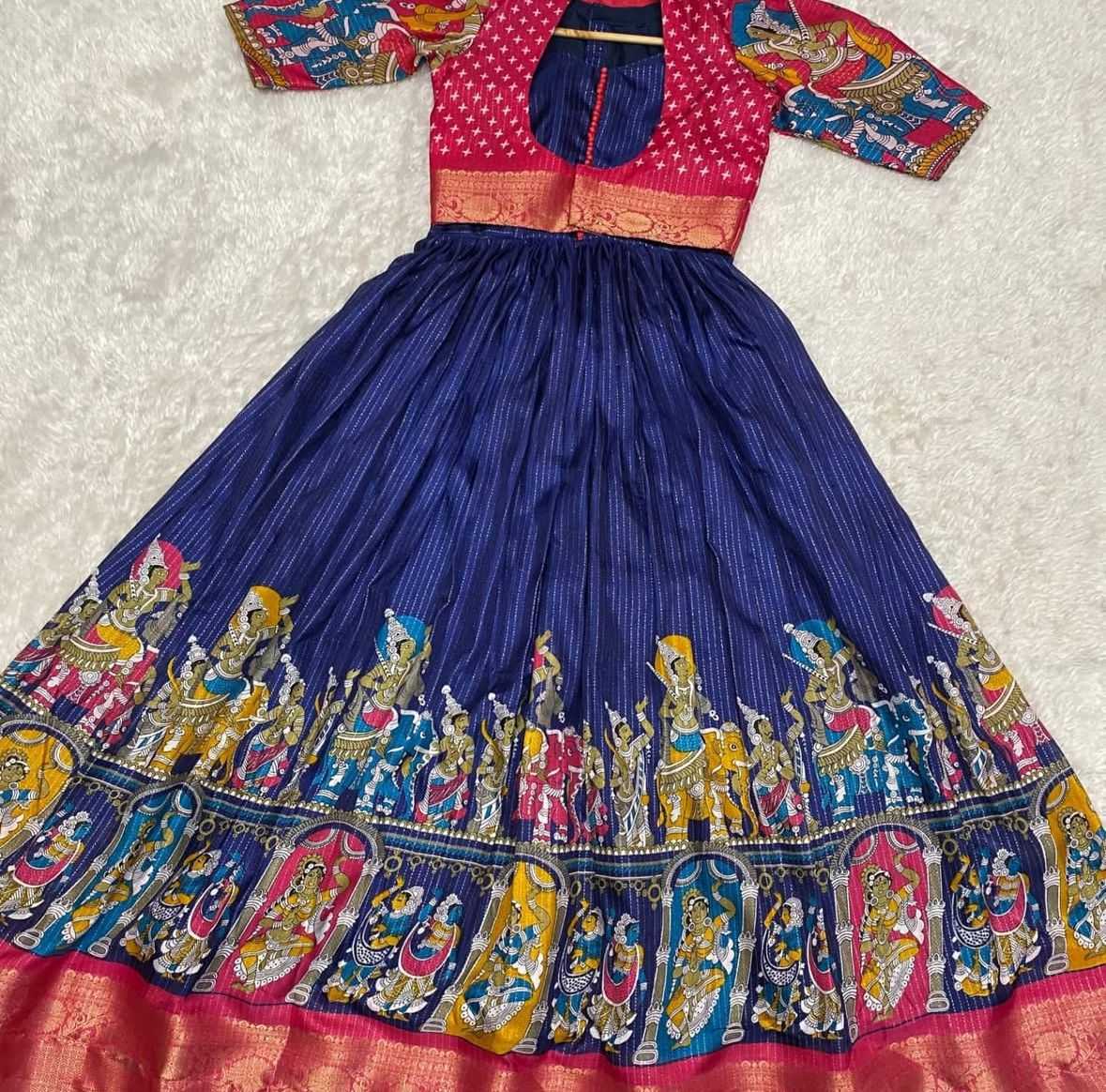 YNF Wholesale Dola Silk Printed Gowns  | Surat Manufacturer