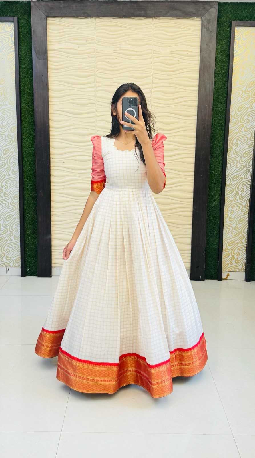 YNF Wholesale Cotton Fancy Gowns  | Surat Manufacturer