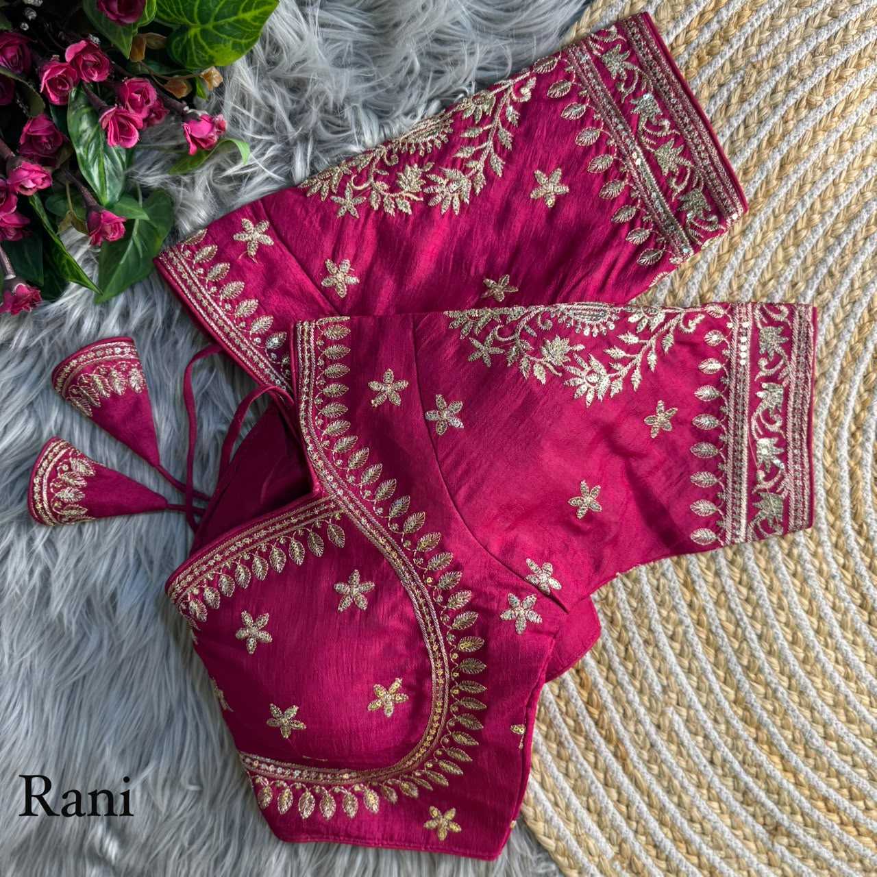 YNF Wholesale Vichitra Silk Sequence Embroidery Blouse  | Surat Manufacturer