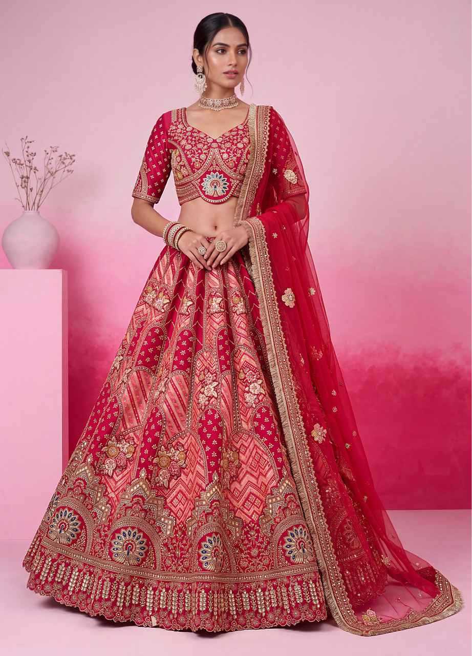 YNF Wholesale Banarasi Soft Silk Silk Lehenga KESH113 Anjani Art Mangal Fera | Surat Manufacturer