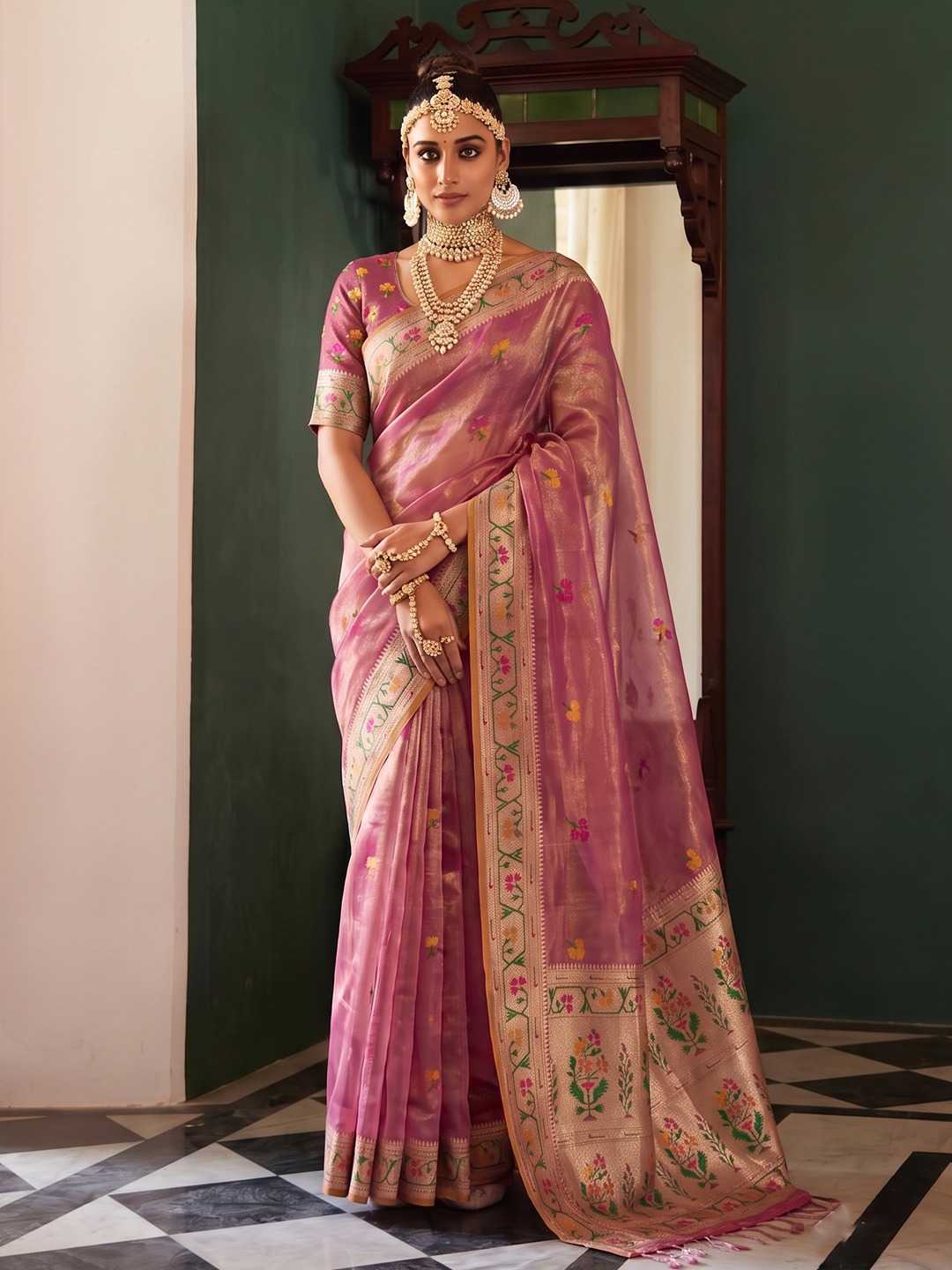 YNF Wholesale Tissue Silk Tissue Silk Saree  | Surat Manufacturer