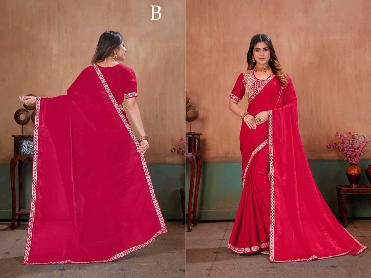 YNF Wholesale Satin Ready To Wear Sarees  | Surat Manufacturer
