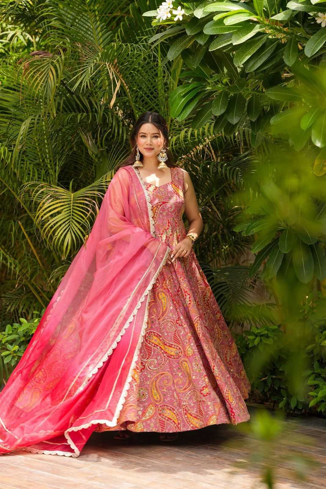 YNF Wholesale Jimmy Choo Anarkali Gown  | Surat Manufacturer