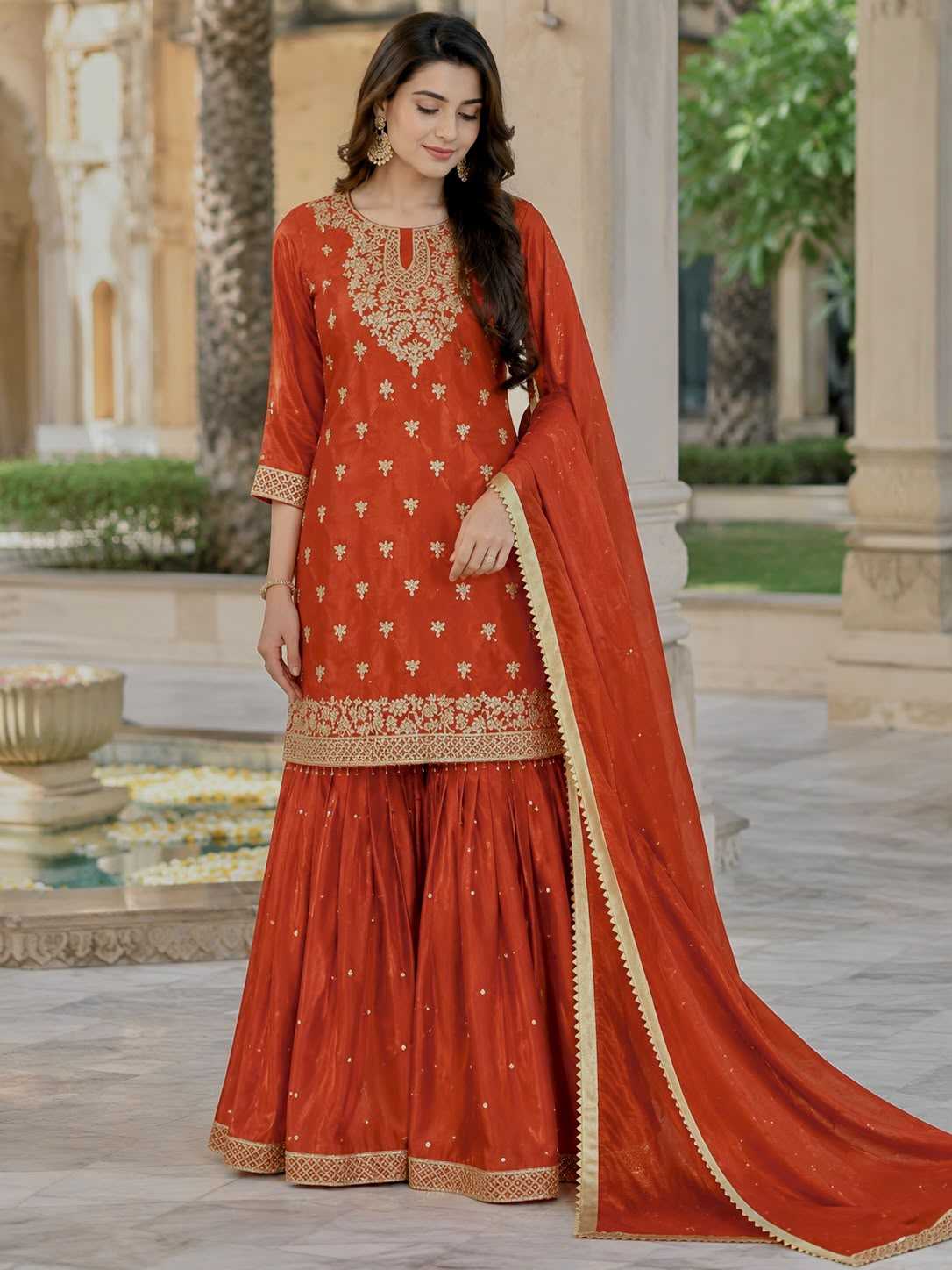 YNF Wholesale Pure Silk Sharara Salwar Suits  | Surat Manufacturer