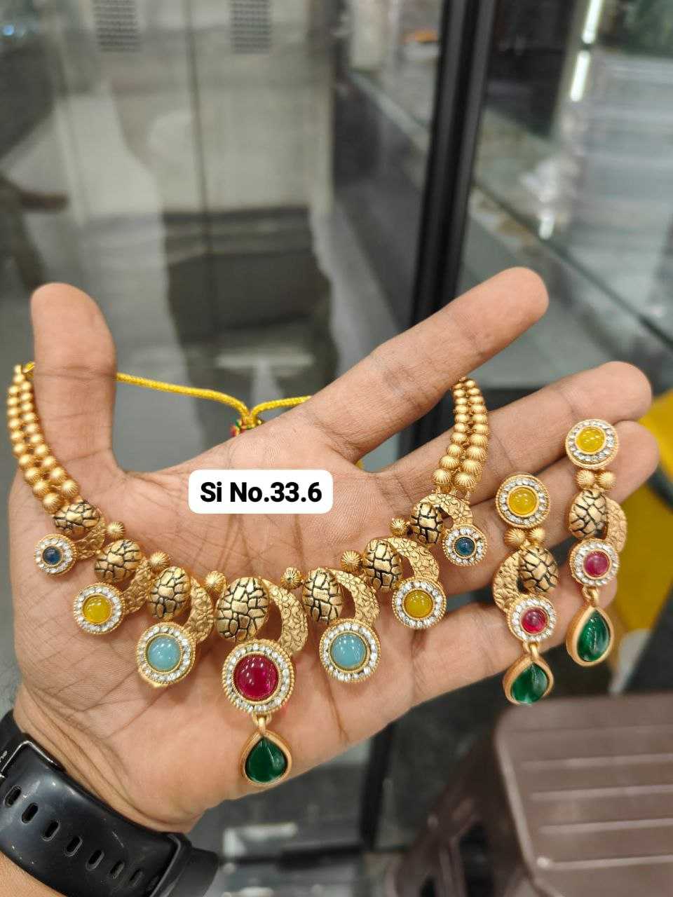 YNF Wholesale Brass Necklaces Set  | Surat Manufacturer