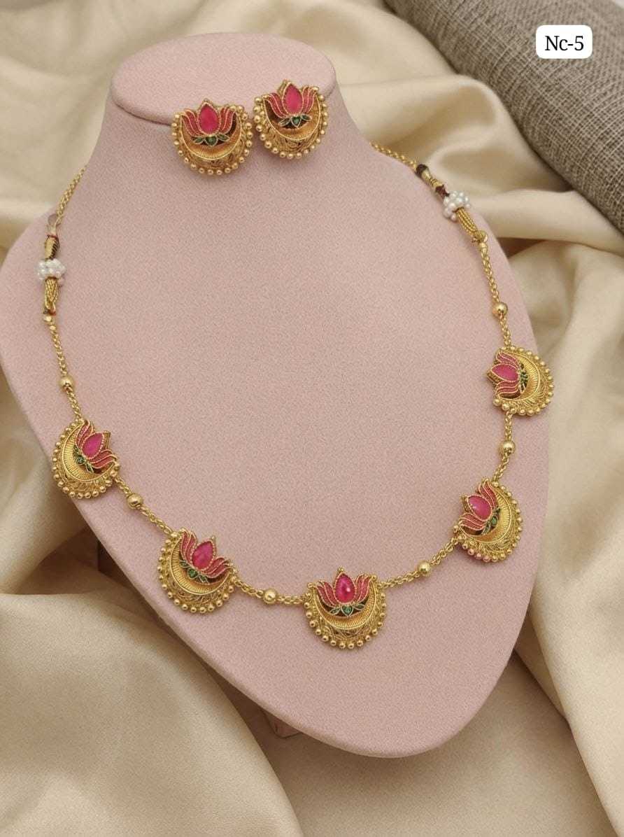YNF Wholesale Brass Necklaces Set  | Surat Manufacturer