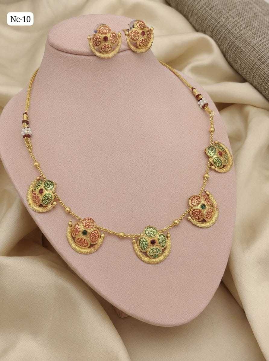 YNF Wholesale Brass Necklaces Set  | Surat Manufacturer