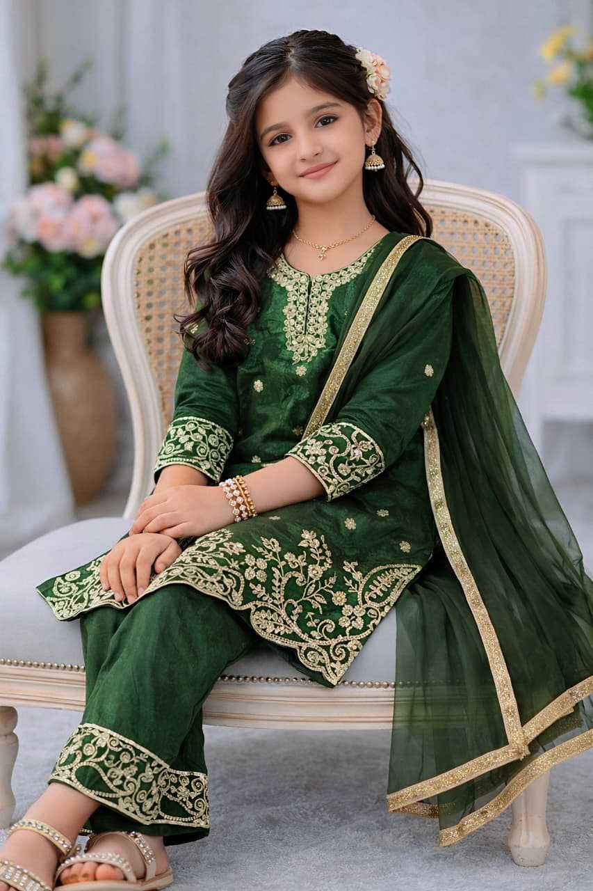 YNF Wholesale Pure Silk Kids Suit  | Surat Manufacturer
