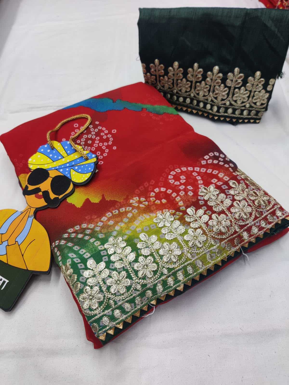 YNF Wholesale Bandhani Silk Leheriya Sarees  | Surat Manufacturer