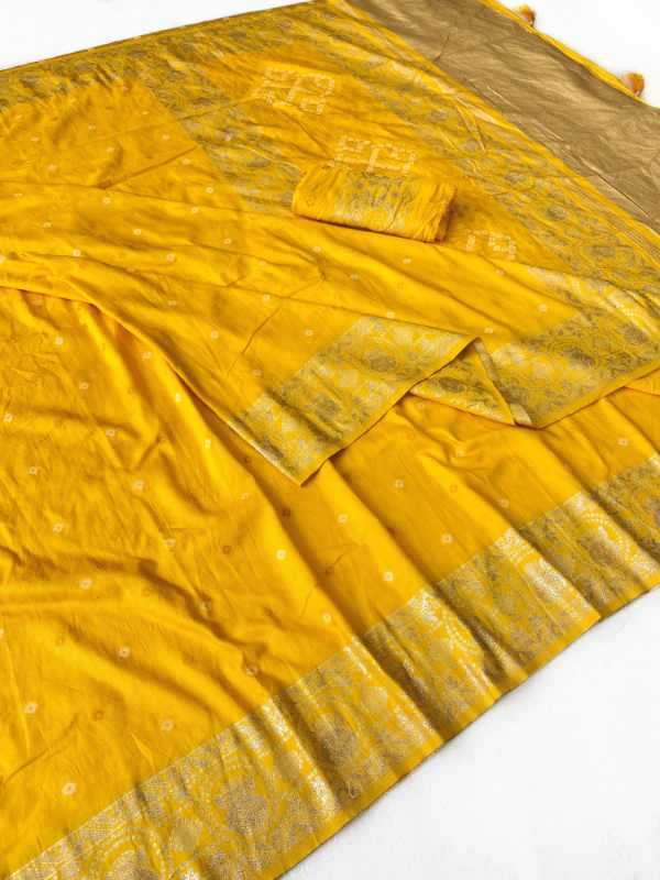 YNF Wholesale Soft Silk Jacquard Saree  | Surat Manufacturer