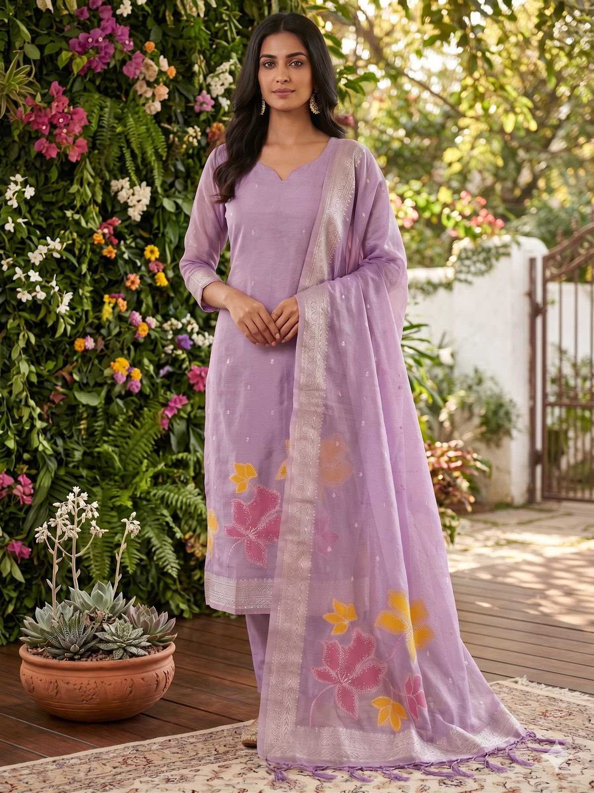 YNF Wholesale Tissue Ladies Suits  | Surat Manufacturer