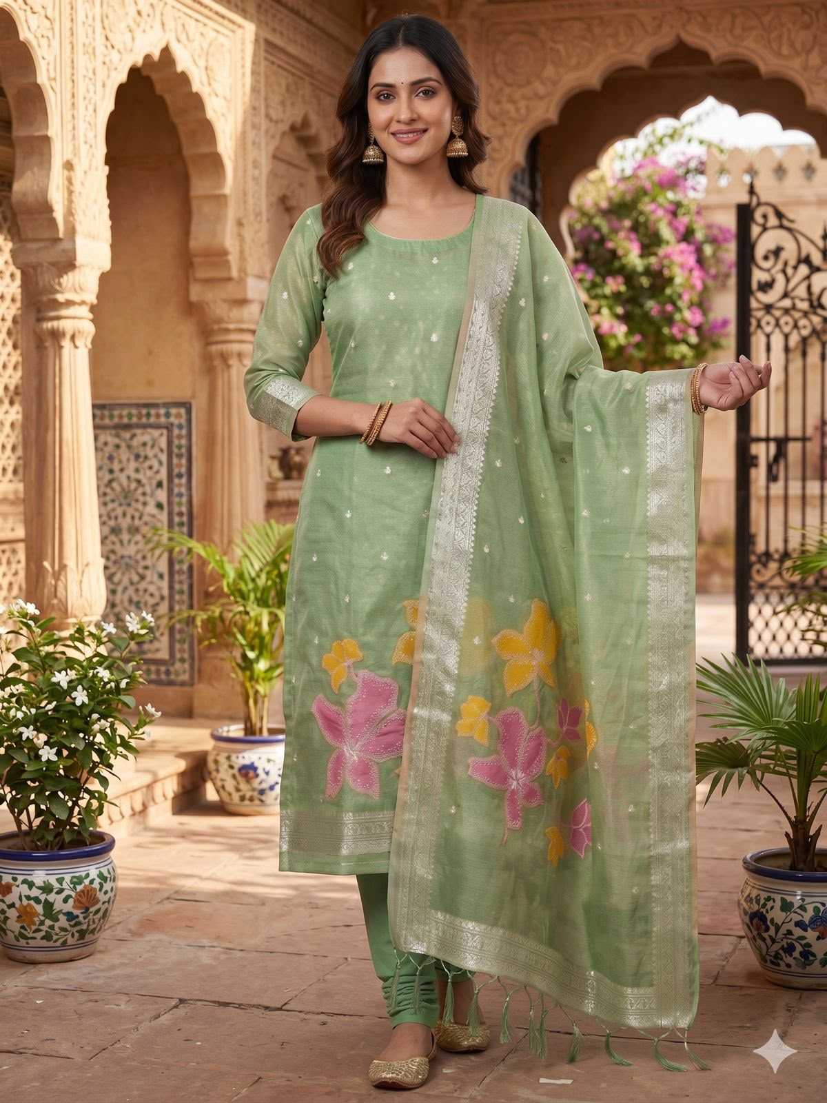 YNF Wholesale Tissue Ladies Suits  | Surat Manufacturer