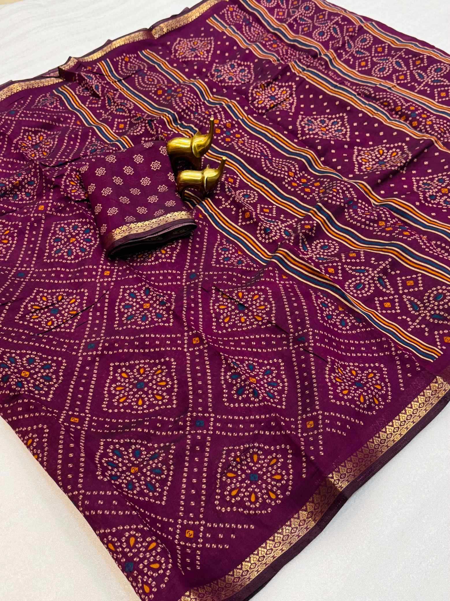 YNF Wholesale Silk Printed Silk Saree  | Surat Manufacturer