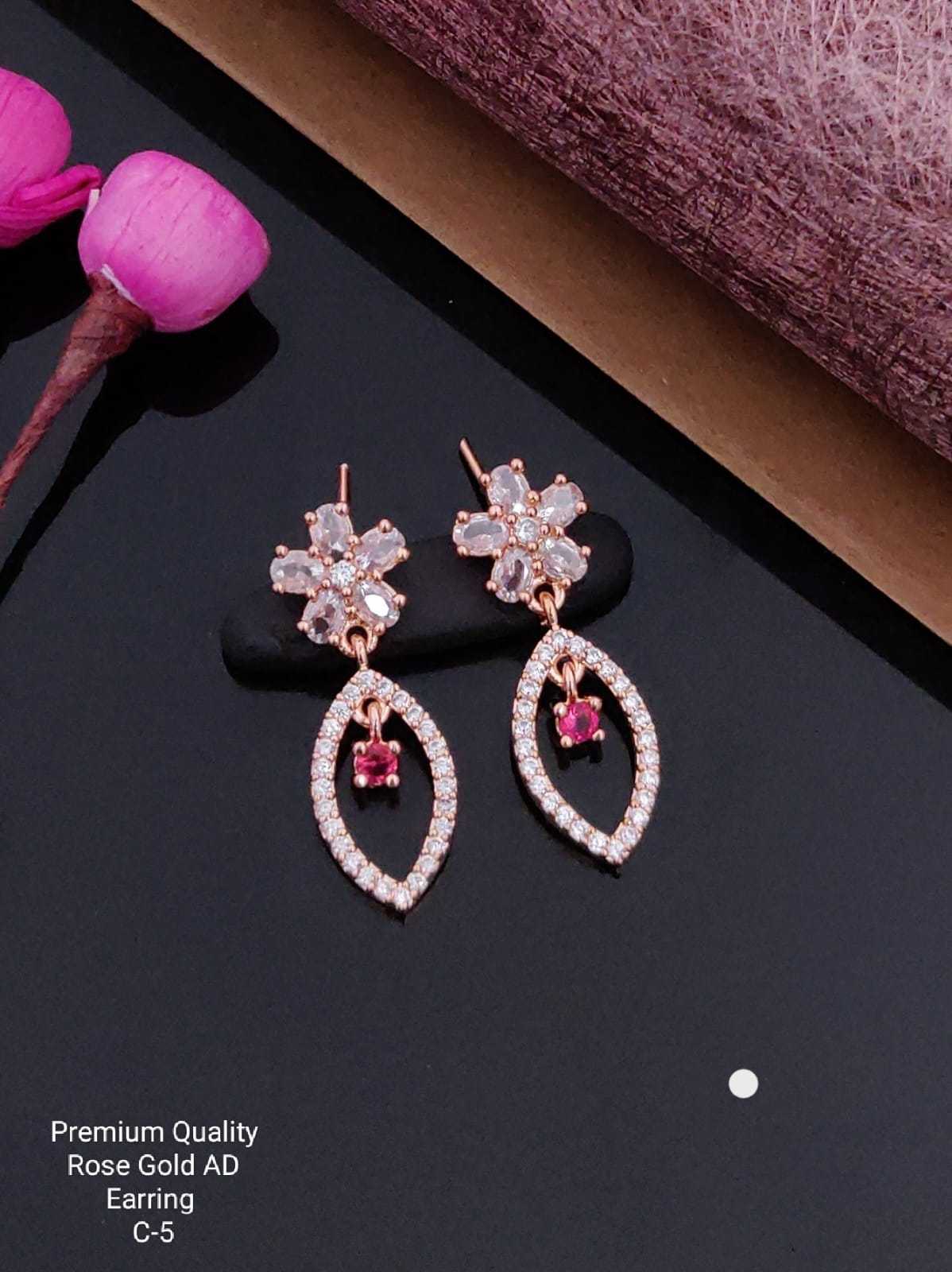 YNF Wholesale Brass Fancy Earrings  | Surat Manufacturer