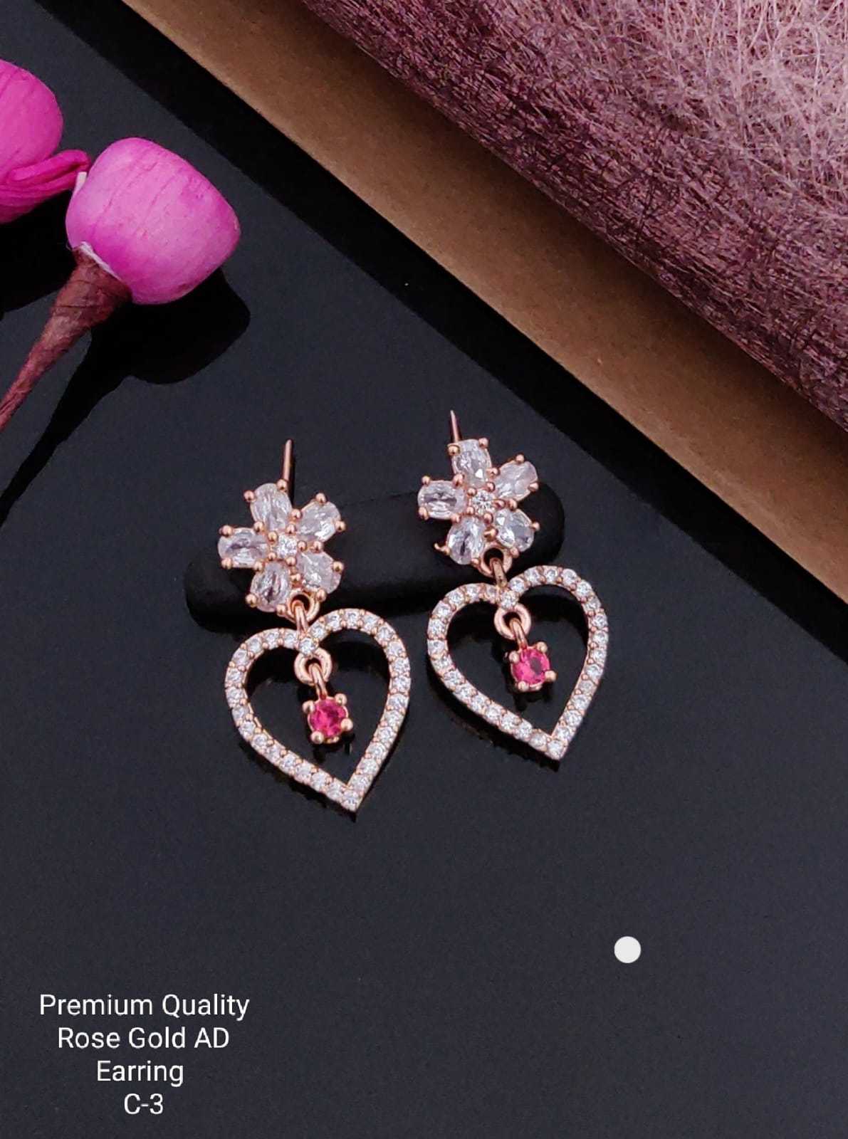 YNF Wholesale Brass Fancy Earrings  | Surat Manufacturer