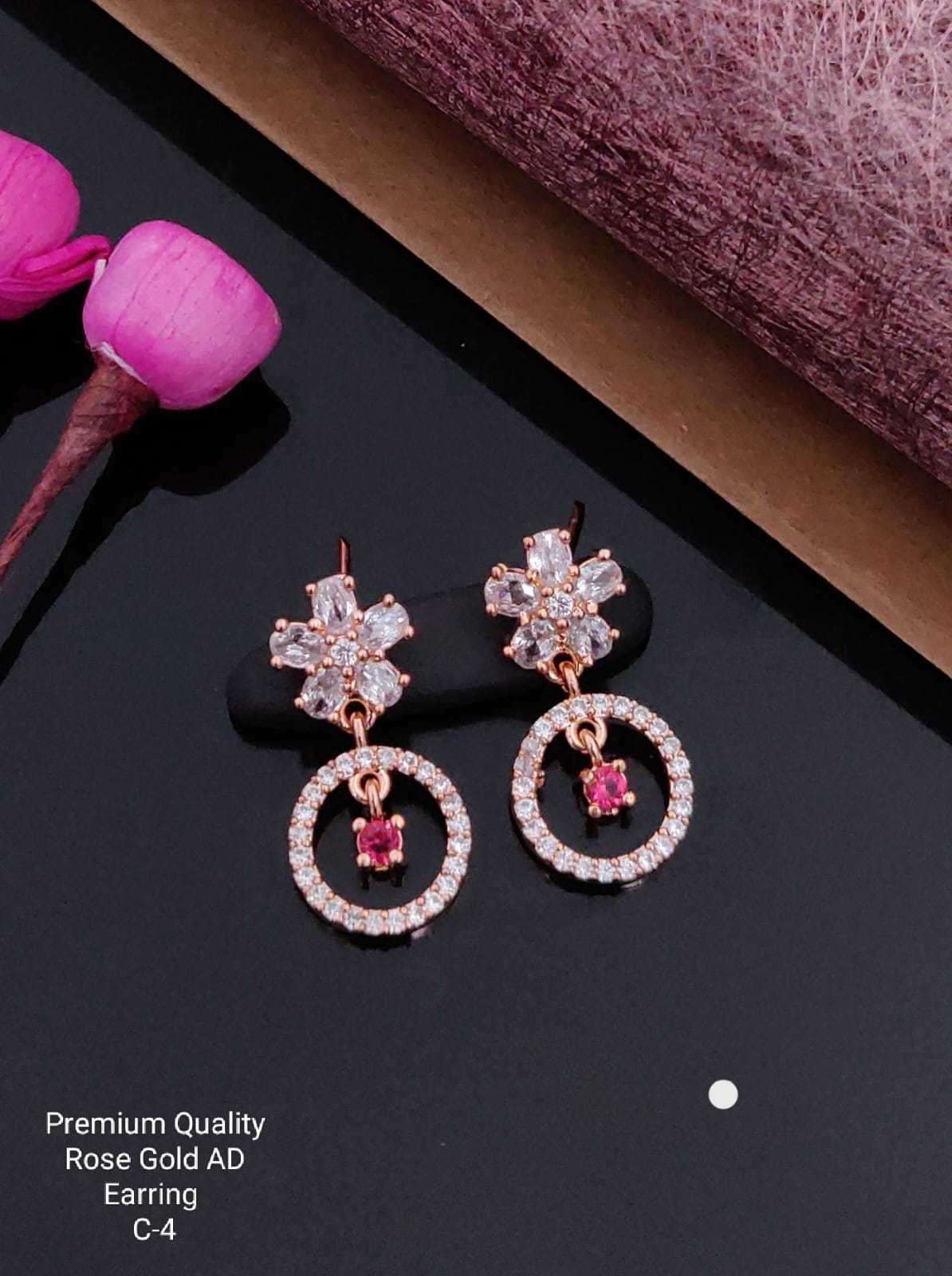 YNF Wholesale Brass Fancy Earrings  | Surat Manufacturer