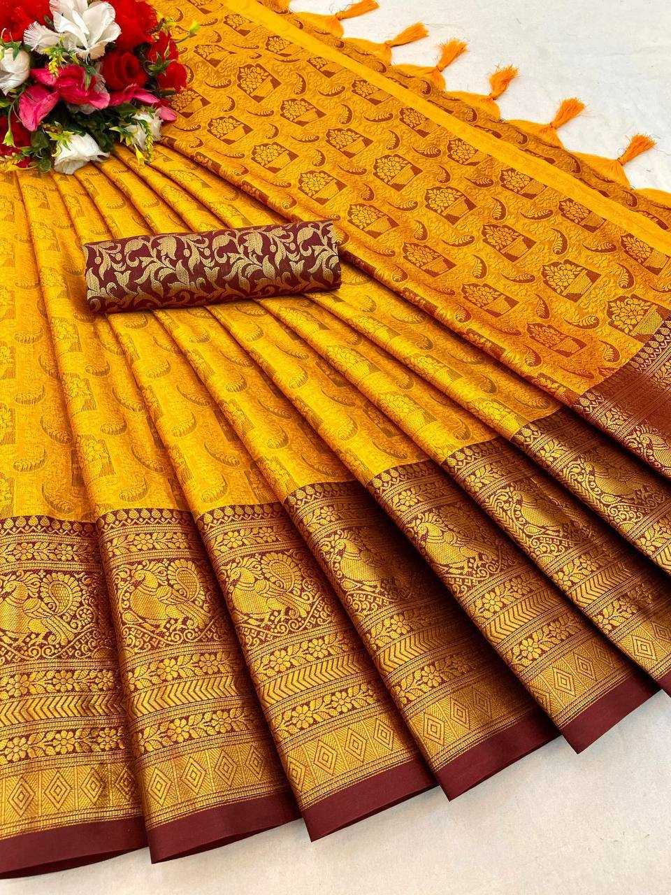 YNF Wholesale Soft Cotton Silk Traditional Silk Sarees  | Surat Manufacturer