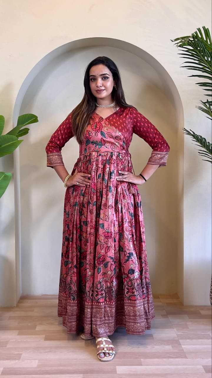 YNF Wholesale Silk Printed Gowns  | Surat Manufacturer