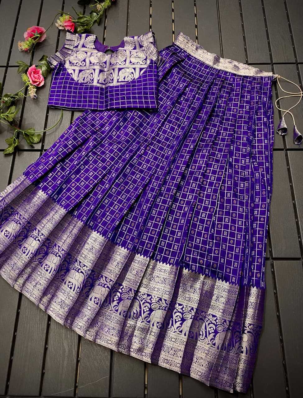 YNF Wholesale Soft Silk Kids Lehenga  | Surat Manufacturer