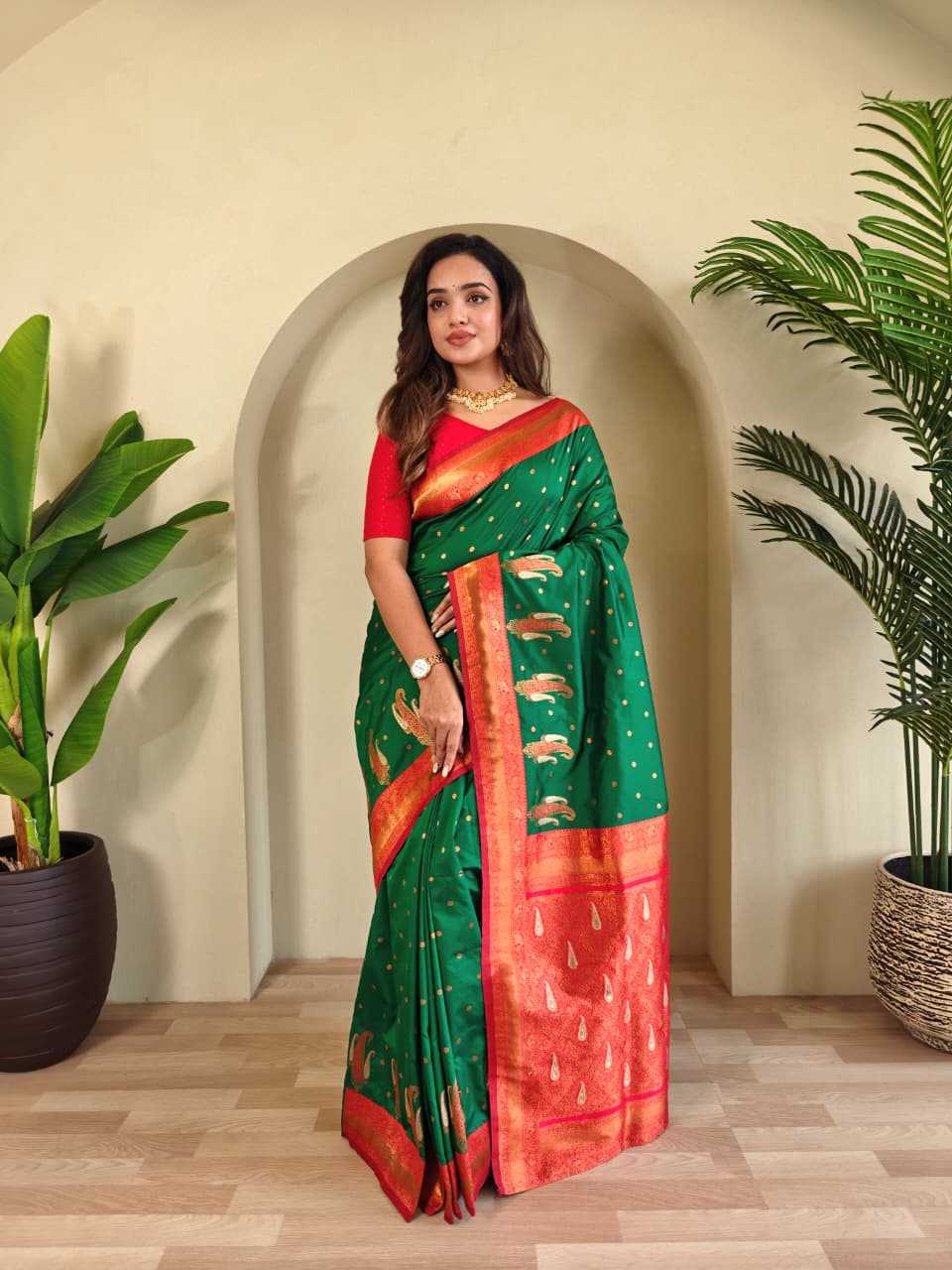 YNF Wholesale Paithani Silk Soft Silk Sarees  | Surat Manufacturer
