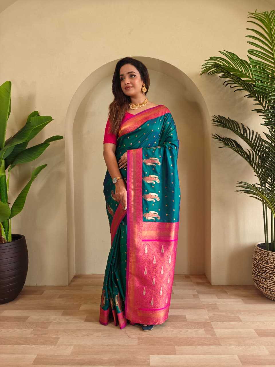 YNF Wholesale Paithani Silk Soft Silk Sarees  | Surat Manufacturer