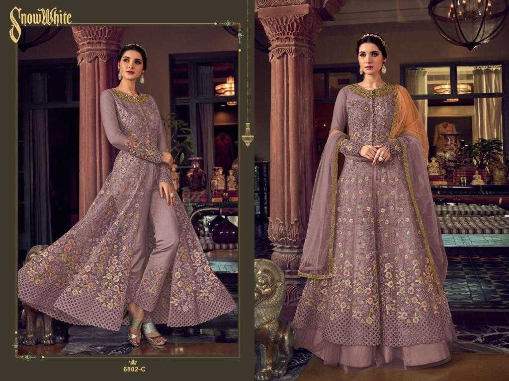 YNF Wholesale Heavy Silk Embroidery Gowns  | Surat Manufacturer