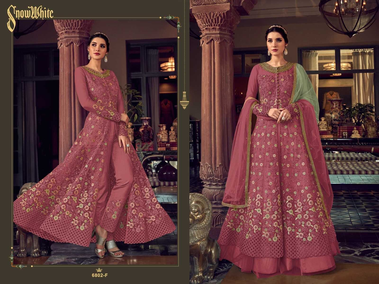 YNF Wholesale Heavy Silk Embroidery Gowns  | Surat Manufacturer