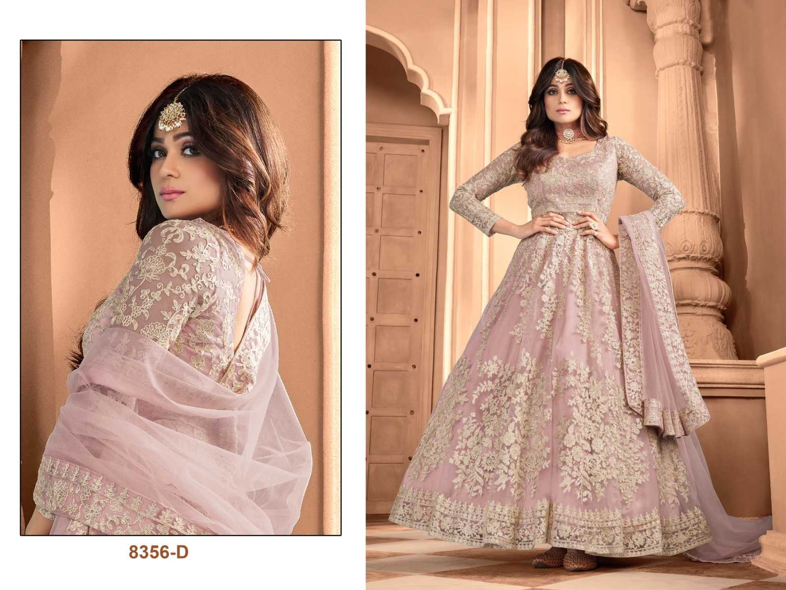 YNF Wholesale Net Embroidery Gowns  | Surat Manufacturer