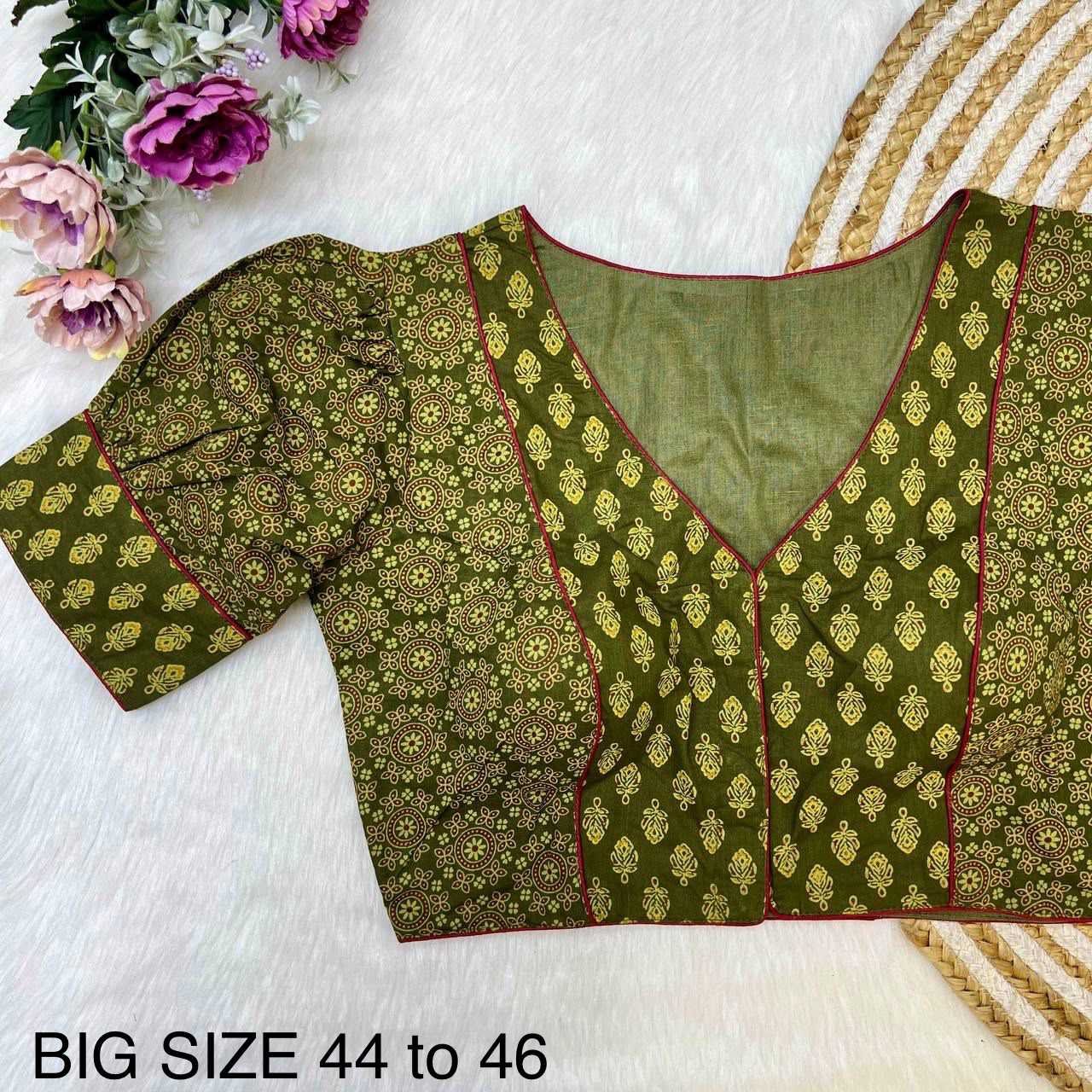 YNF Wholesale Pure Cotton Printed Blouse  | Surat Manufacturer