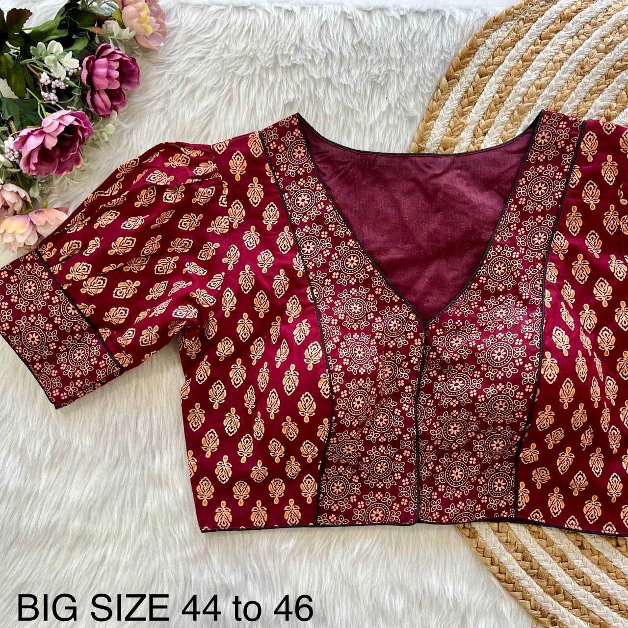 YNF Wholesale Pure Cotton Printed Blouse  | Surat Manufacturer
