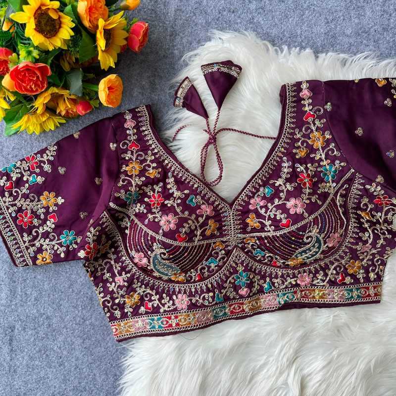 YNF Wholesale Heavy Silk Designer Blouse  | Surat Manufacturer