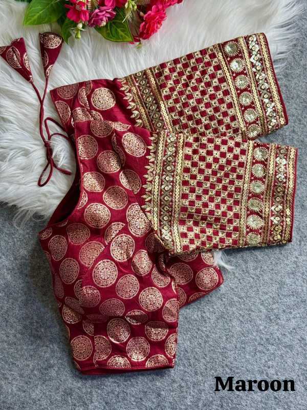 YNF Wholesale Dola Silk Designer Blouse  | Surat Manufacturer