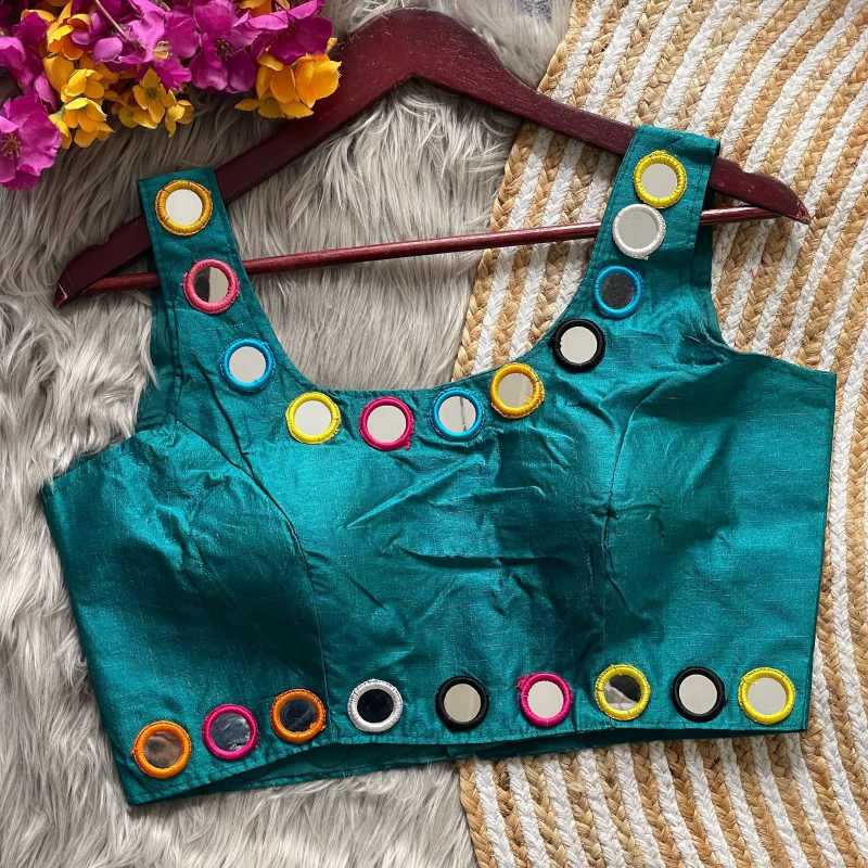YNF Wholesale Heavy Silk Sleeveless Blouse  | Surat Manufacturer