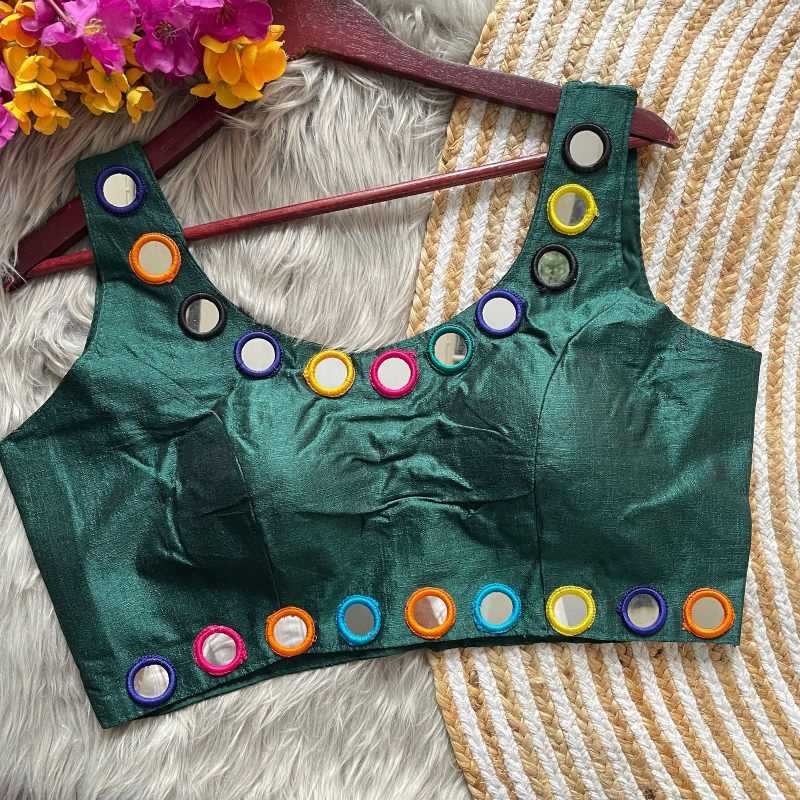 YNF Wholesale Heavy Silk Sleeveless Blouse  | Surat Manufacturer