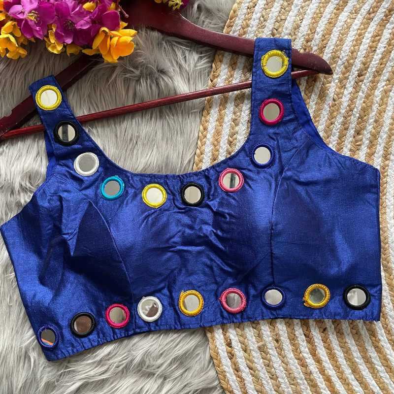 YNF Wholesale Heavy Silk Sleeveless Blouse  | Surat Manufacturer