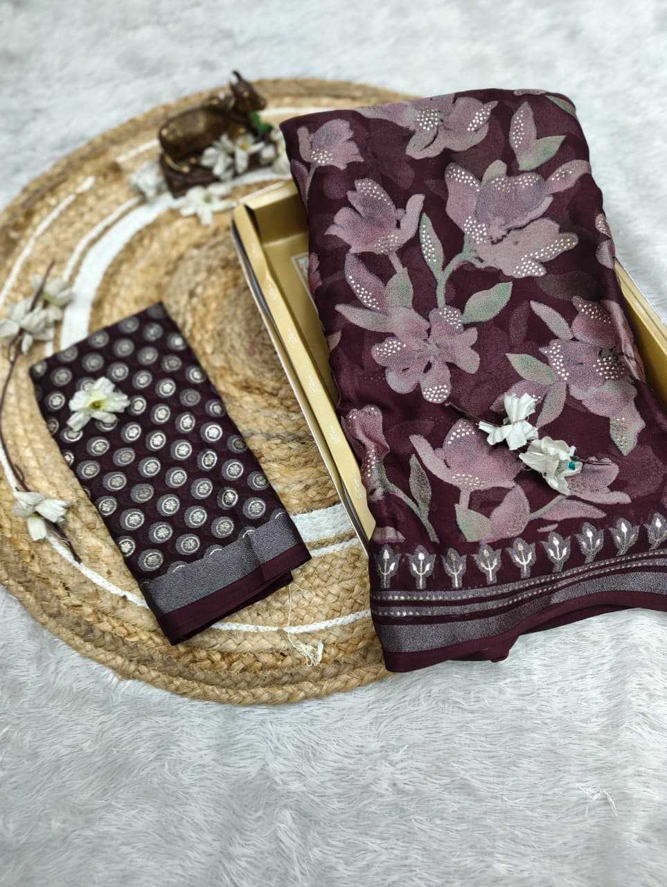 YNF Wholesale Dull Moss Designer Sarees  | Surat Manufacturer
