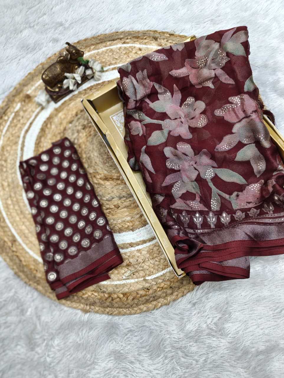 YNF Wholesale Dull Moss Designer Sarees  | Surat Manufacturer