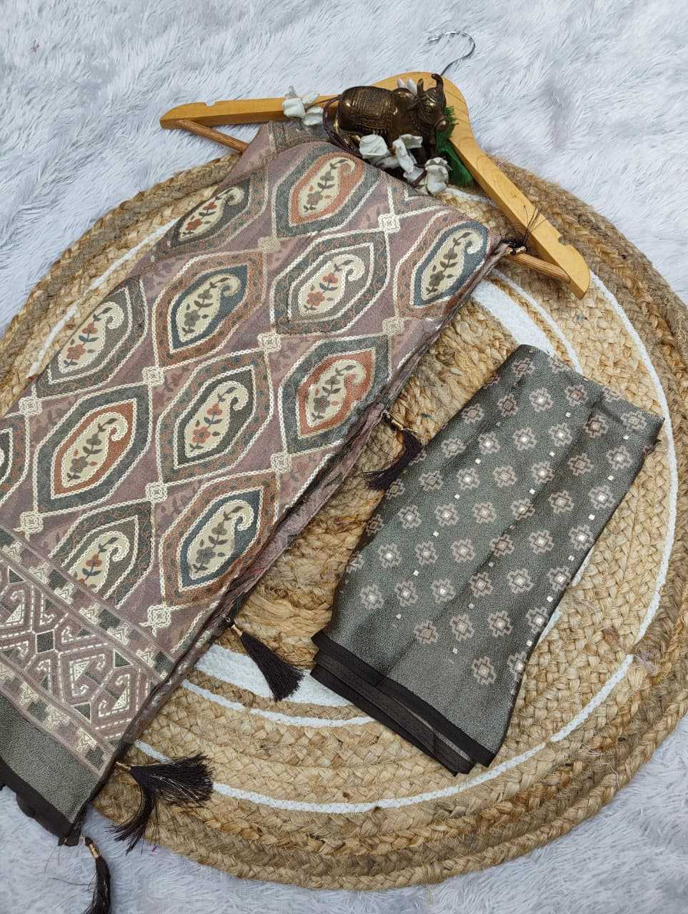 YNF Wholesale Dull Moss Designer Sarees  | Surat Manufacturer