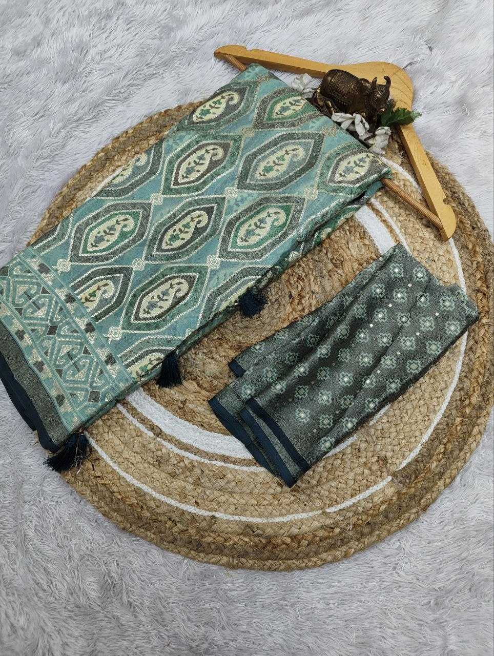 YNF Wholesale Dull Moss Designer Sarees  | Surat Manufacturer