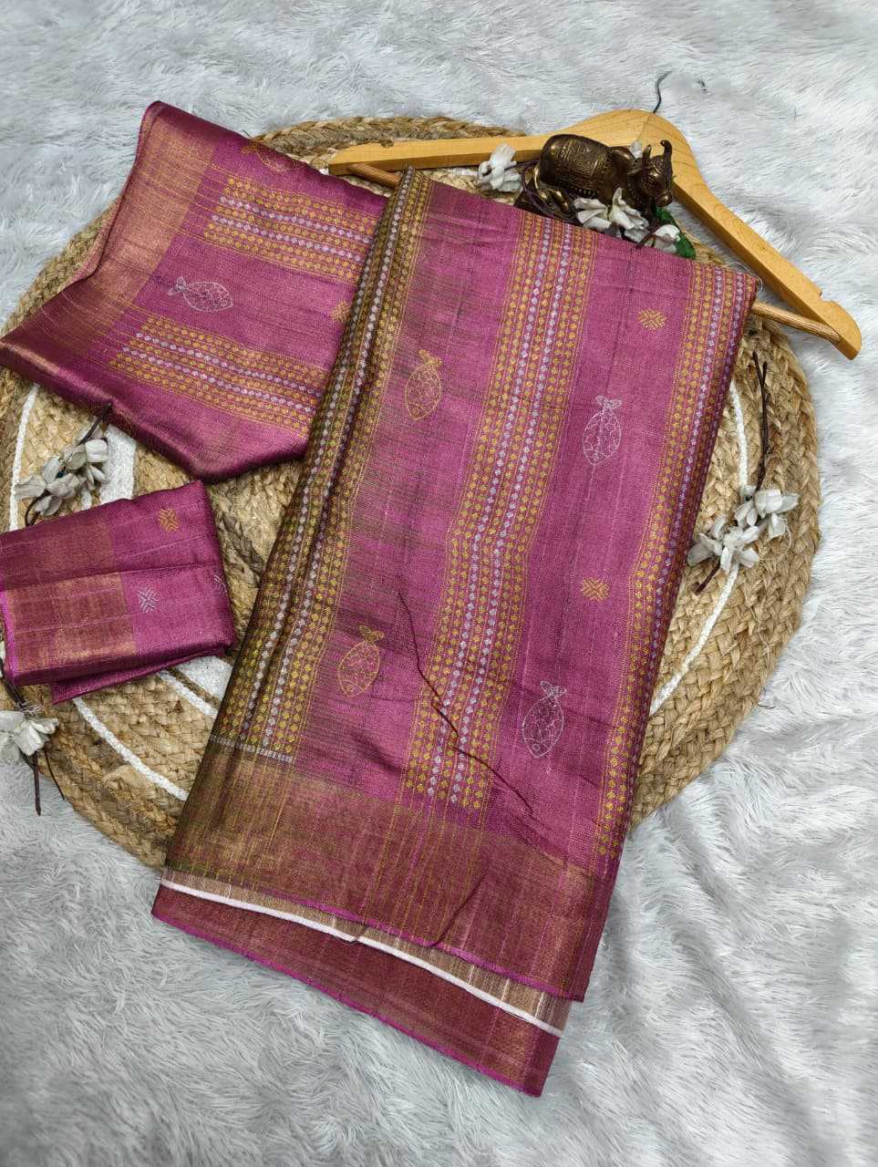 YNF Wholesale Handloom Silk Printed Silk Saree  | Surat Manufacturer