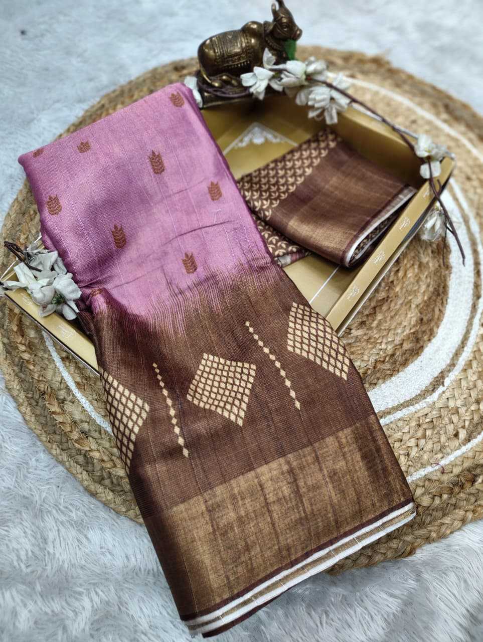 YNF Wholesale Handloom Silk Printed Silk Saree  | Surat Manufacturer
