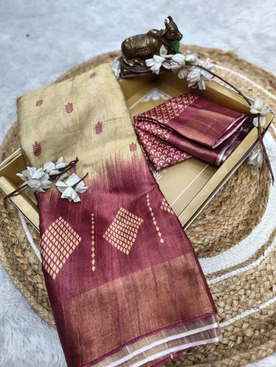 YNF Wholesale Handloom Silk Printed Silk Saree  | Surat Manufacturer