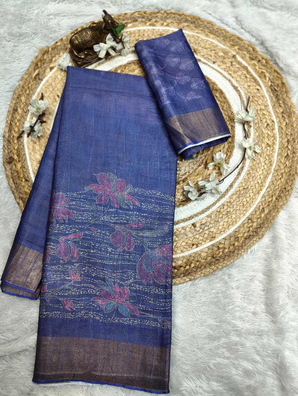 YNF Wholesale Handloom Silk Printed Silk Saree  | Surat Manufacturer