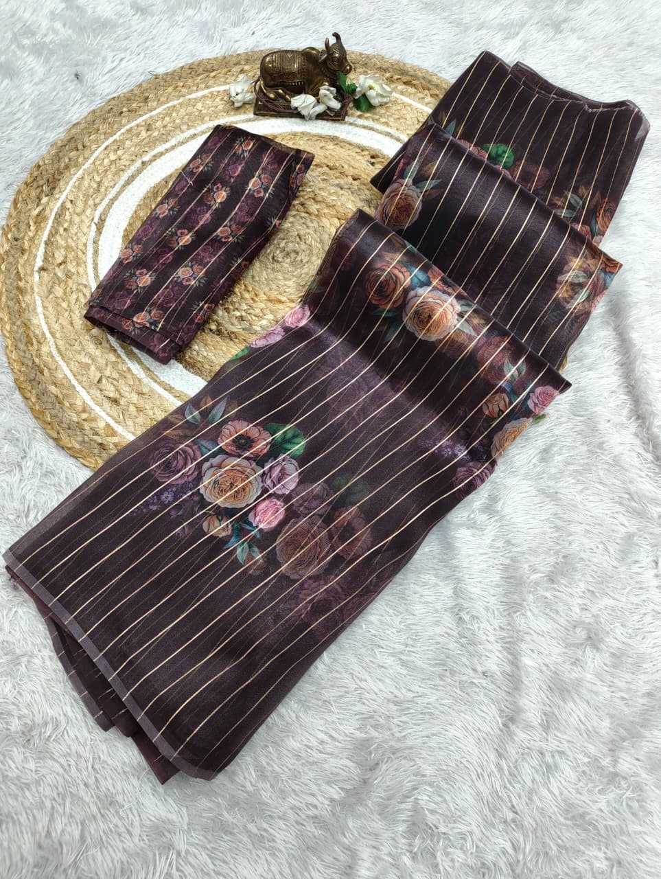 YNF Wholesale Organza Organza Sarees  | Surat Manufacturer