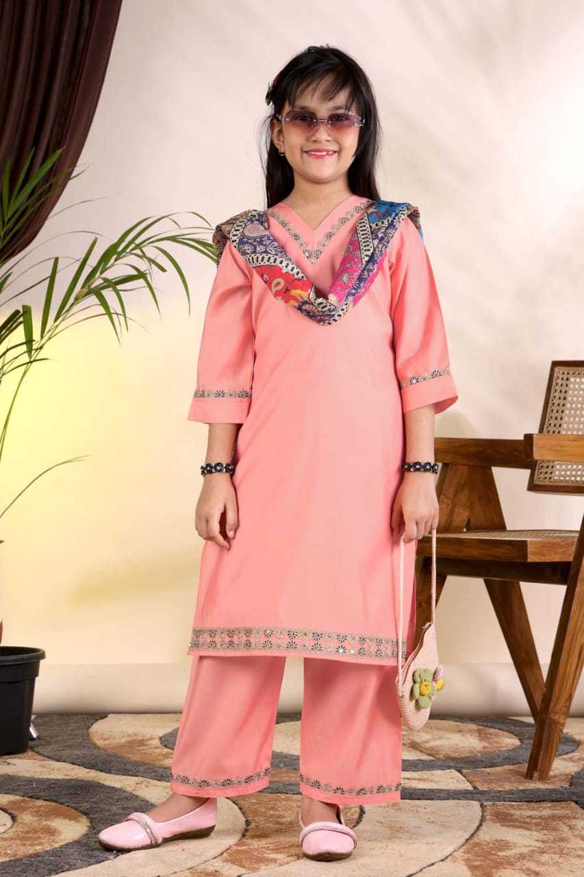 YNF Wholesale Heavy Roman Silk Kids Suit  | Surat Manufacturer