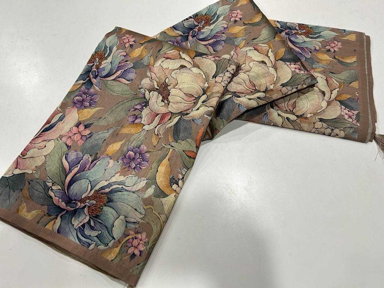 YNF Wholesale Tussar Silk Printed Sarees  | Surat Manufacturer