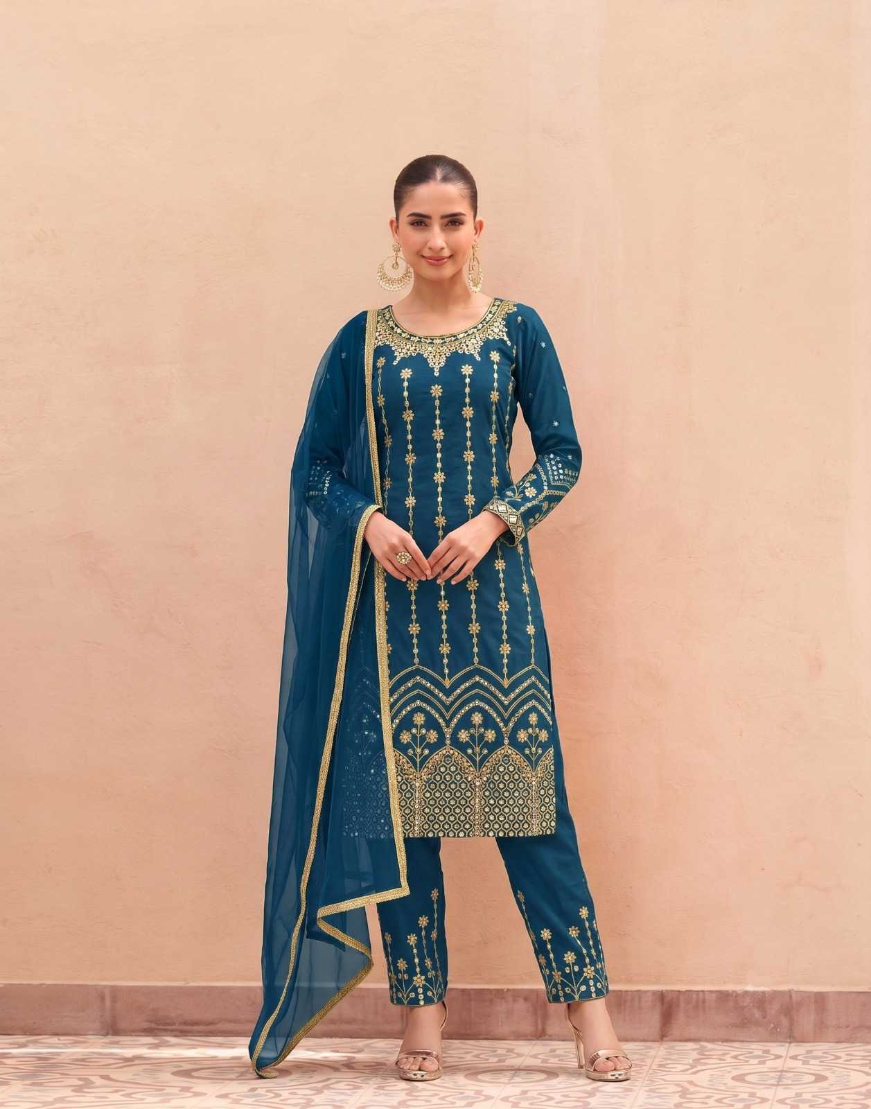 YNF Wholesale Soft Silk Embroidery Suits  | Surat Manufacturer