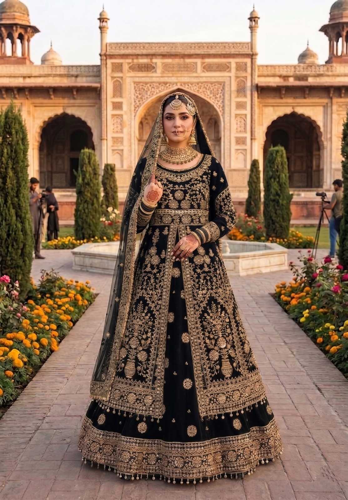 YNF Wholesale Velvet Wedding Lehenga  | Surat Manufacturer