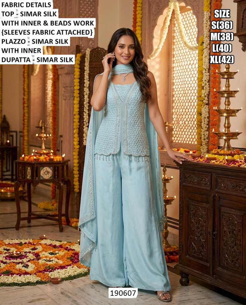 YNF Wholesale Shimmer Silk Indo Western Dresses  | Surat Manufacturer